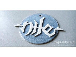 NiL Schlüsselanhänger Schilder & logos death metal keychain 3d print model - Mito3D