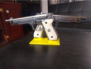 dual-Pistole stand sport & im freien airsoft beretta black lagoon cutlass Pistole 3d print model - Mito3D