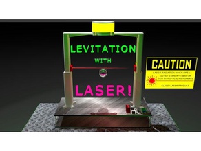 levitation laser physics & astronomy magnetic experiment 3d print model - Mito3D