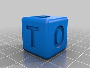 poetry 2 dice customized 3d print model - Mito3D