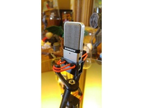 samson go mic shock mount audio easy print cerchietto il microfono treppiede 3d print model - Mito3D