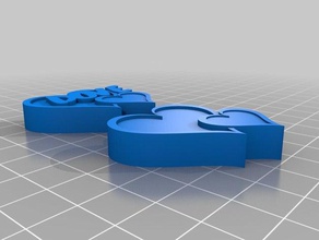 dove heart organization customized 3d print model - Mito3D