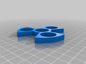 my customized parametric nuclear style fidget spinner toy & game accessories 3d print model - Mito3D