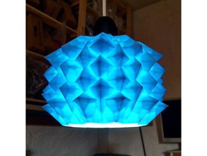 neo origami lampada arredamento la paralume luce 3d print model - Mito3D
