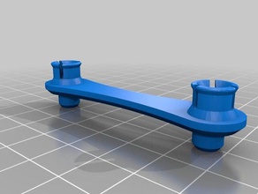 elliptical gear arm pegs art 3d print model - Mito3D