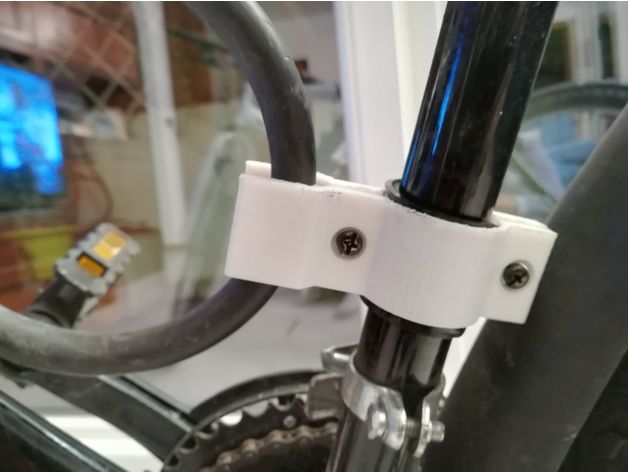 u-lock titulaire sport et loisirs de vélo le verrouillage ulock 3D print model - Mito3D