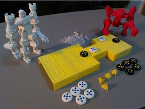 königliche Spiel ur print-in-place-klappbare board Spiele 3d print model - Mito3D