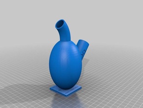 médecin sentir bien pilule bong le bricolage la bonne pipe à eau xl 3d print model - Mito3D