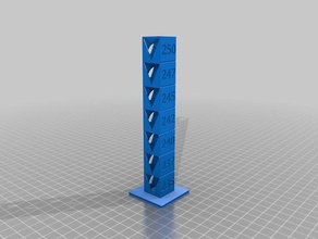 petg-temp-Turm 3d-Druck-tests kundengebundene 3d print model - Mito3D
