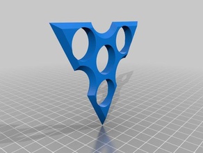 pointy triangle spinner gadgets 3d print model - Mito3D