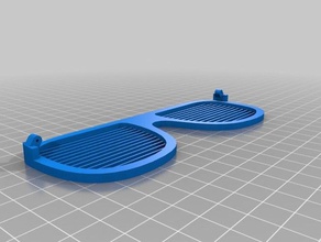 blank glasses customized 3d print model - Mito3D
