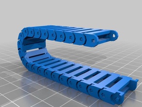 my customized fully parametric cable chain 3d printer parts 3d print model - Mito3D