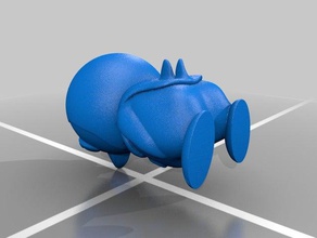 pinguino - piplup fan art giochi e giocattoli 3d print model - Mito3D