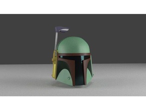 boba fett capacete adereços o blender legal nice star wars 3d print model - Mito3D