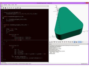 arredondado polígono lib func openscad a biblioteca módulo 3d print model - Mito3D