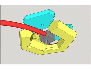 dablower 3d yazıcı parçaları anycubic delta blower kanalı fan 3d print model - Mito3D