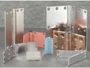 4-Tür-Scharniere Sammlung Konfigurator Gebäude & Strukturen Tür vier Scharnier Modell 3d print model - Mito3D