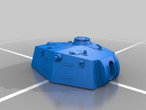Typ 5 heavy 3d-drucken tank tanks Welt wot 3d print model - Mito3D