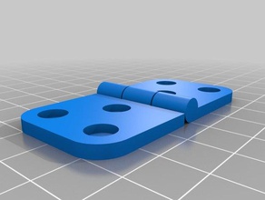 bisagra 3 tornillos diy customized 3d print model - Mito3D