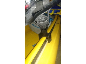 fishing rod holder clamp v2 sport & outdoors kayak 3d print model - Mito3D