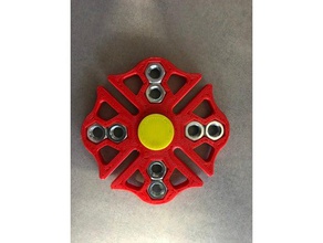 cruz de malta fidget giratório brinquedos & games o tdah everydaycarry a cada dia transportar mão spinners brinquedo fogo bombeiro maltês quad spinner 3d print model - Mito3D