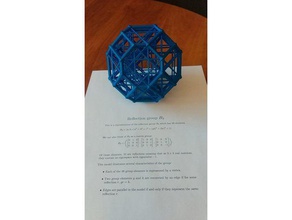 permutahedron - b3 math 3d print model - Mito3D