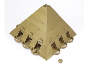 chance pyramide jouets & jeux dé la fortune jeu les mathématiques triangle wargaming 3d print model - Mito3D
