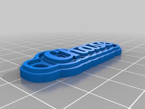 chase rot Schlüsselanhänger kundengebundene 3d print model - Mito3D
