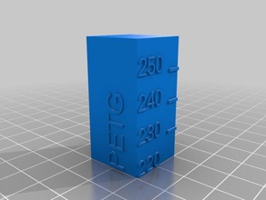 meine angepasste Temperatur-Kalibrierung Turm 3d-Druck-tests kundengebundene 3d print model - Mito3D