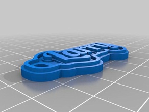 larry black keychains customized 3d print model - Mito3D