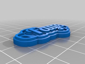 faye green keychains customized 3d print model - Mito3D