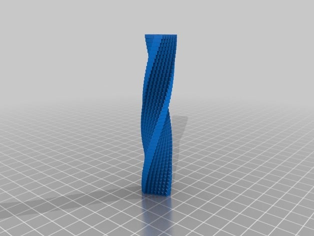 Üçgen blok kule büküm 3d baskı 3D print model - Mito3D