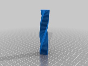 triangle tour de bloc torsion L'impression 3d 3d print model - Mito3D