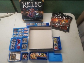 relic + nemesis game box organizer toy & accessories boardgame 3d print model - Mito3D