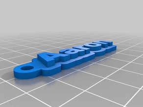 my customized jeep keychain aaron keychains 3d print model - Mito3D