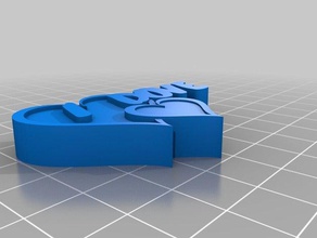 paloma corazón organización personalizado 3d print model - Mito3D
