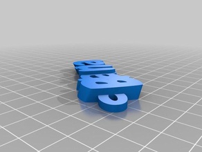 blanca Schlüsselanhänger kundengebundene 3d print model - Mito3D
