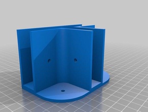 Impressora 3d de prateleira do meio para trás organização personalizado 3d print model - Mito3D