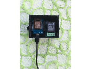 enclosure wemos d1 mini + relay dual case electronics 3d print model - Mito3D