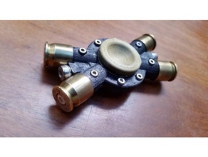 bullet fidget spinner toys & games 45 caliber bullets fidgetspinner hand toy 3d print model - Mito3D