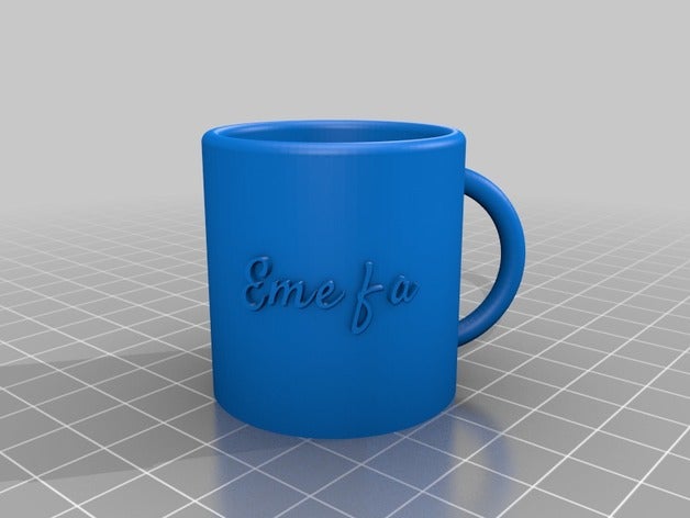 a minha caneca personalizada cozinha e sala de jantar personalizado 3D print model - Mito3D