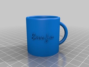 a minha caneca personalizada cozinha e sala de jantar personalizado 3d print model - Mito3D