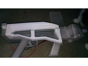 el plegamiento de reposición stock blaster 135 mm dardos juegos y juguetes dart nerf 3d print model - Mito3D