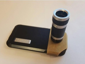 zoom-adapter-Telefon-Kasten Kamera - adapter Kamera-adapter galaxy s6 Erfinder inventor 2015 Telefon-adapter samsung spigen harte Rüstung zoom zoom-Objektiv 3d print model - Mito3D