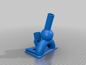 half donut mix bong diy bubbler water pipe 3d print model - Mito3D