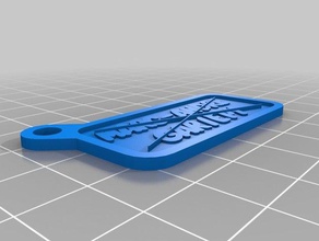il mio personalizzato barrando etichetta chiave a catena i portachiavi su misura 3d print model - Mito3D