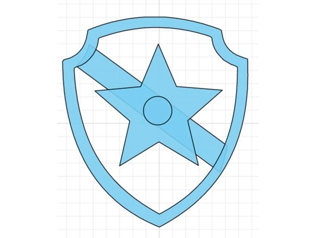 pata de patrulha emblemas - chase sinais e logotipos emblema 3D print model - Mito3D