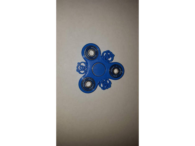 mother's day rose spinner toy & game accessories edc fidget fidget-toy fidgeting fidgetspinner hand spinners finger flower mom mother mothers tri 3D print model - Mito3D