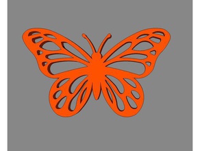 Schmetterling 23 Kunst Insekt wslab 3d print model - Mito3D