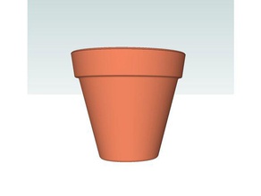 flower pot containers planter wslab 3d print model - Mito3D